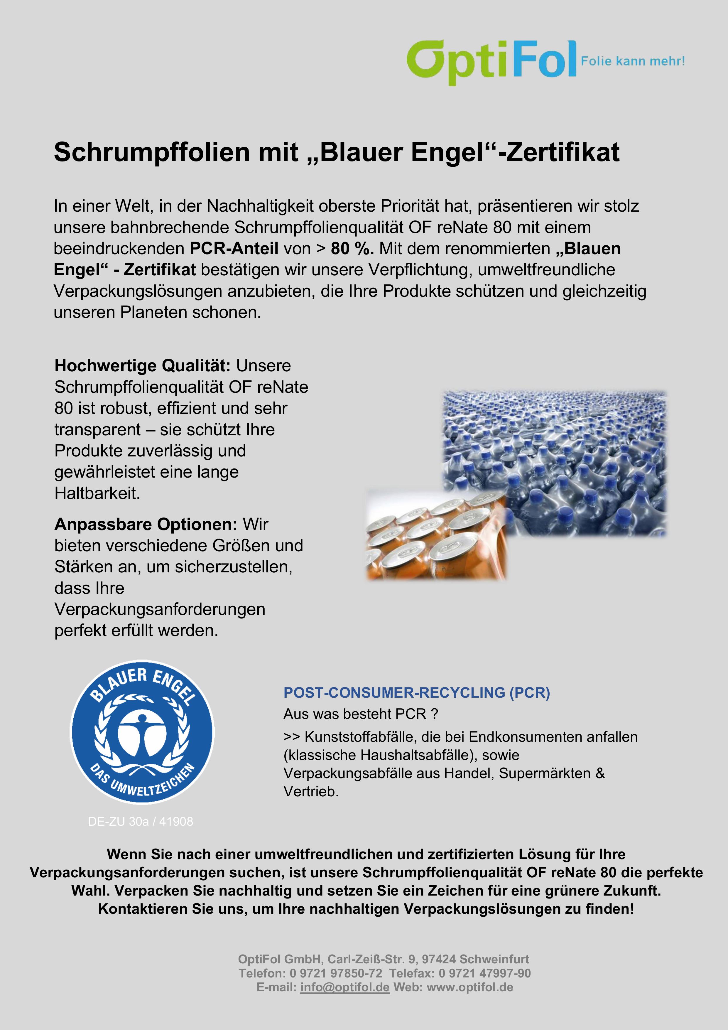 Flyer & Broschüren von Optifol folie kann mehr